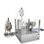 Automaattinen valmiiksi valmistettu pussin täyttötiiviste pakkaus männän täyttöaineella nestettä ja tahnaa varten