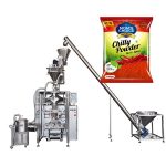 vffs bagger-pakkauskone, jossa ruuvipuristin, paprika- ja chili-ruokajauhe
