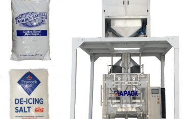 Automatic plastic bag forming filling sealing packaging machine for 10-20kg granule product