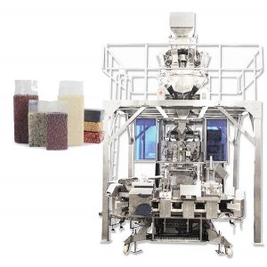 Automaattinen tiilityyppinen tyhjiöpussin muodostava täyttöpakkauskone viljalle