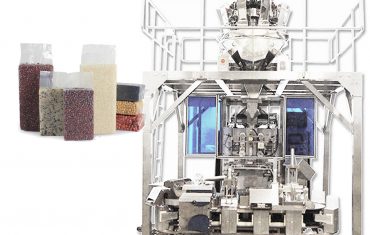 Automaattinen tiilityyppinen tyhjiöpussin muodostava täyttöpakkauskone viljalle