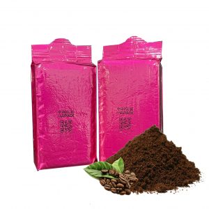 Automaattinen tiilityhjiöpussipakkauskone 250 gramman kahvijauheelle