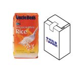 Tasapohjainen pussi, jossa ylämerkintä viljaa varten