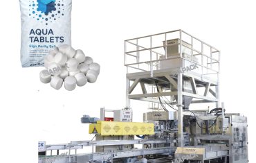 25-50 kg suolatabletteja punnittava täyttöpussituskone